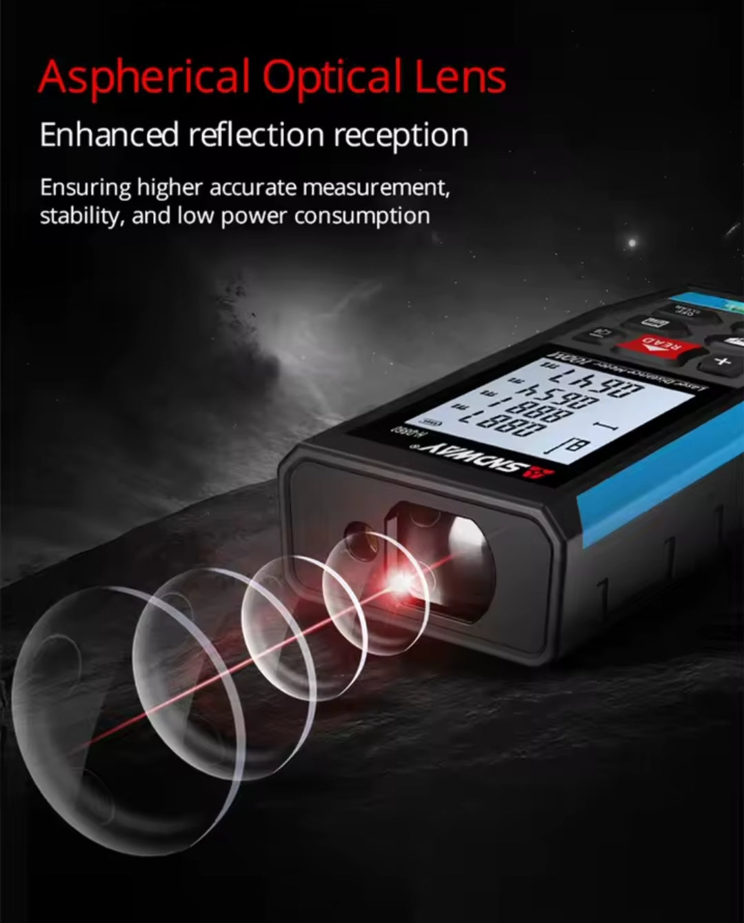 SNDWAY H-D100A 100M Laser Distance Meter